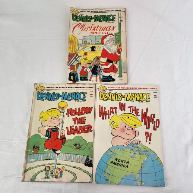 3x VTG Fawcett Dennis The Menace Bonus Magazine Series Issues No. 131, 132, 111