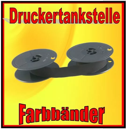 2 x Farbband Gr. 1 Spule Schreibmaschine 13mm schwarz Adler Royal Electric