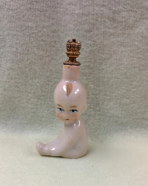 Vintage Crown Top Perfume Bottle Kewpie #7943 - Heinz & Co. - German Vintage Crown Top Perfume Bottle Kewpie #7943 - Heinz & Co. - German