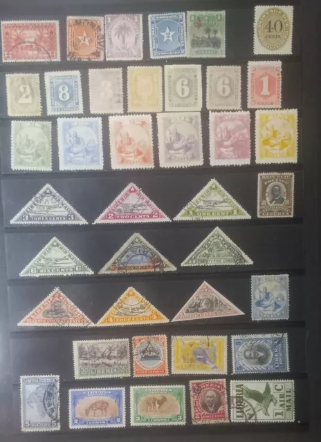 Liberia.  Nice Lot of  Mint and Used Stamps . NH/H .