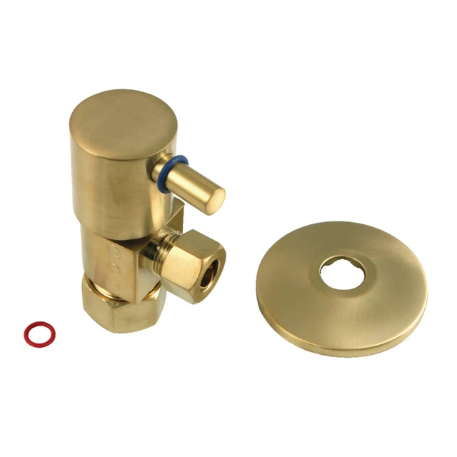 Kingston Brass CD5330.DLK 2-7/8"H Brass Angle Stop Valve - Brass