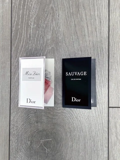 DIOR MISS DIOR Eau De Parfum Sample Spray 1Ml & Dior Sauvage Sample ...