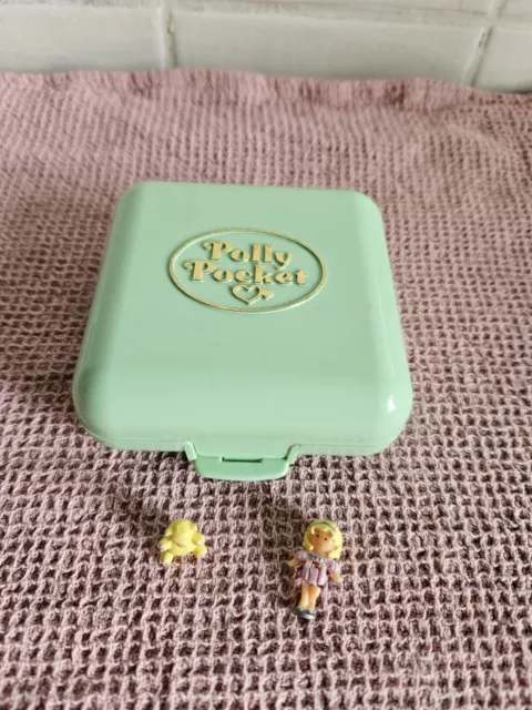 Bluebird Polly Pocket 1989 Polly’s Partytime Surprise Near Complete Mint Green