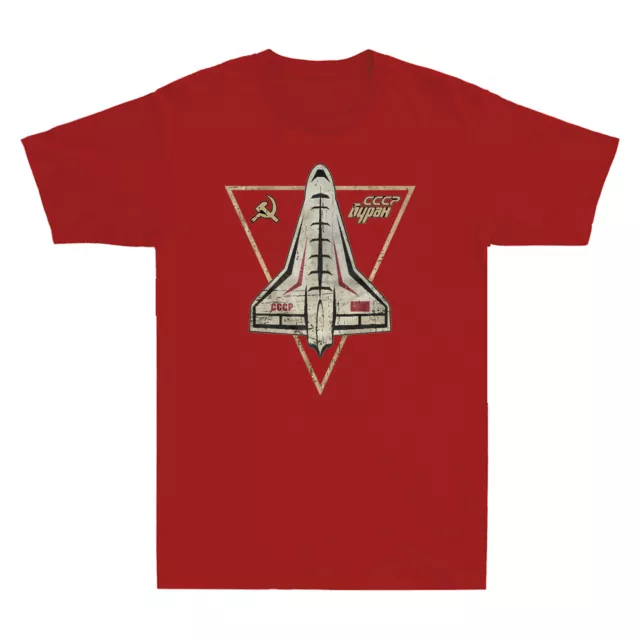 СССР - Буран Shirt USSR Buran Russia Soviet Union Space Vintage Men's T-Shirt