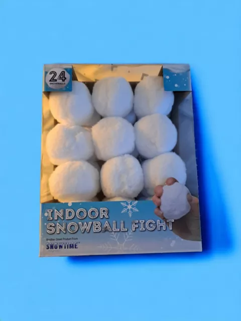 Indoor Snowball Fight Pack Of 24 Snowball