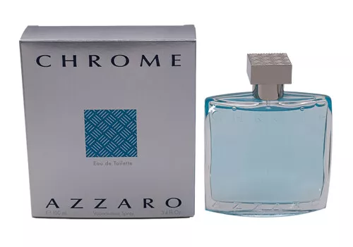 Chrome by Azzaro 3.4 oz EDT Cologne for Men New In Box