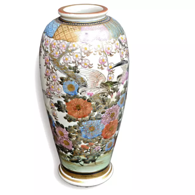 Japanese Late Meiji Satsuma Vase by FURUYAMA 16.5cm (6.5") high -Lovely Quality