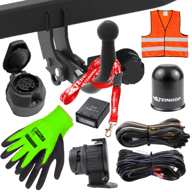 RIDIGO - Attelage Rigide Pour Ford Kuga 3 III FL DFK (dès 2024) Avec Kit électrique Universel 7 Broches - Homologué UE, Montage Facile