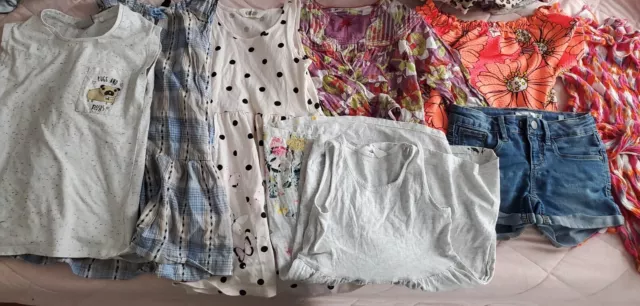 Girl 4-5 Years Clothes Bundle Tops Shorts Dresses Gap H&m Etc