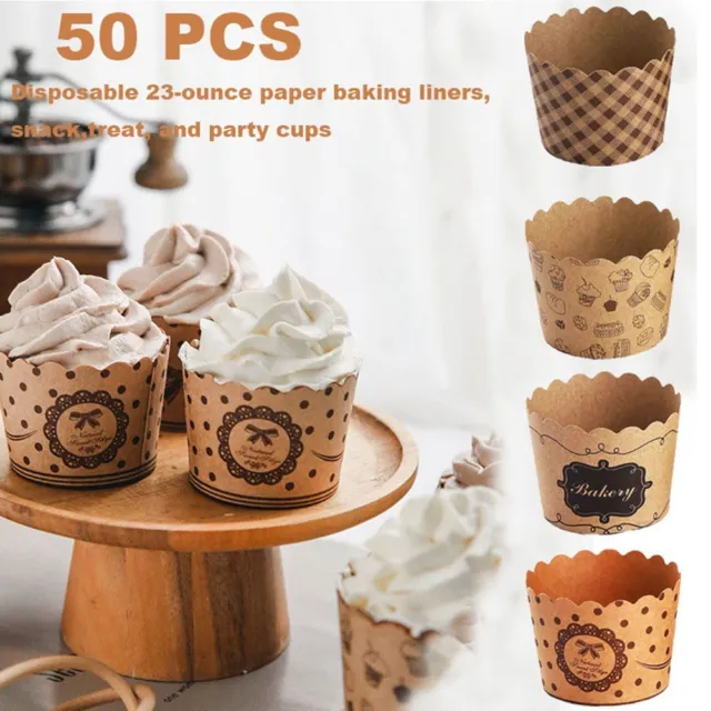 Wrappers Moule de cuisson Cupcake tasses en papier Doublures Muffin Cupcake