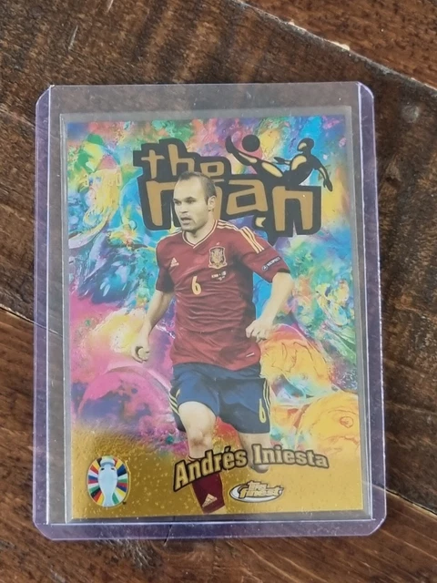 TOPPS FINEST EURO 2024 The Man Andres Iniesta Spain Numbered 37/50 