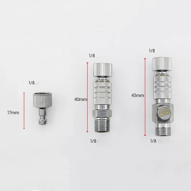 Buchse Schnell Anschluss Montage Set Teil Praktische Werkzeug 1/8 Stecker Hot 10