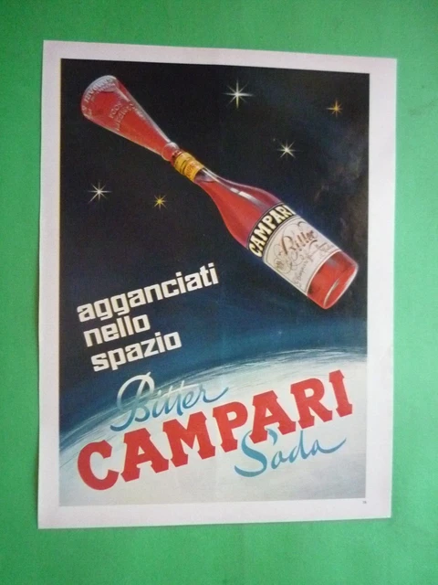 BITTER CAMPARI SODA disegno Marangolo 1967 Pubblicità 1 pagina
