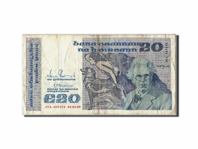 [#308277] Banknote, Ireland - Republic, 20 Pounds, 1989, 1989.02.06, KM:73c, EF(