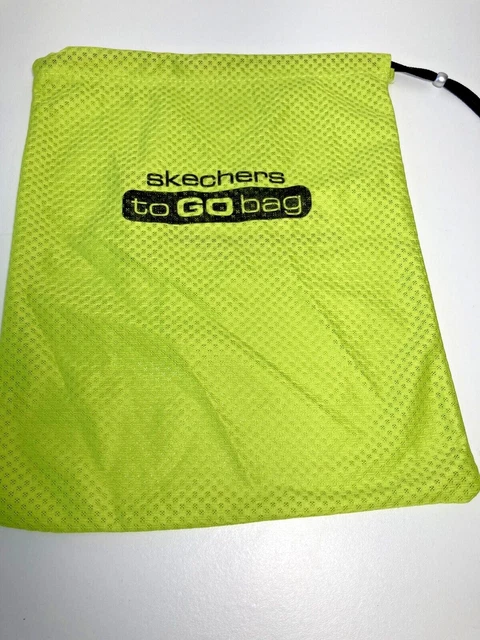 Bolso de viaje Skechers To Go verde neón con cordón