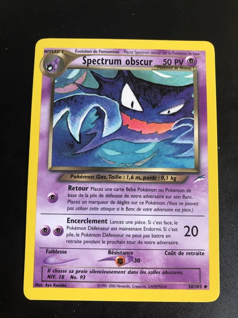 Spectrum Obscur Unco - Pokemon 36/105 Neo Destiny Edition 2 Neuf Fr