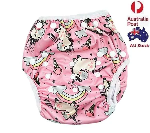 Large Size Swim Nappy Toddlers  Baby Girl Girly Diaper Pants Nappies Swimmers