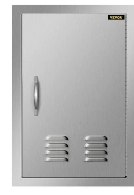 Outdoor Kitchen BBQ Island Components Stainless Steel Access Door And Drawer