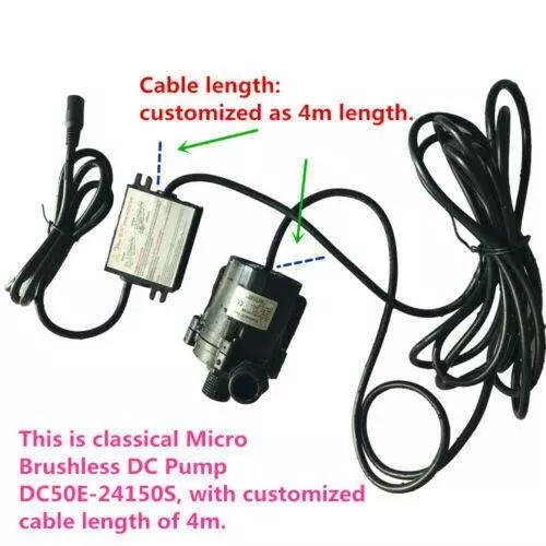 Potente pompa micro brushless DC DC DC50E-24150S pressione bassa rumore 86 W 15 m 24 V