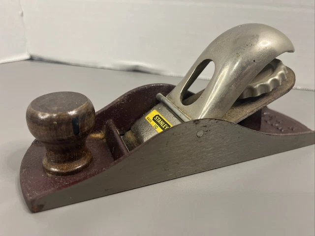 Vintage Stanley Block Plane No 110 Wood Scraper Shaver W/Blade Made in USA