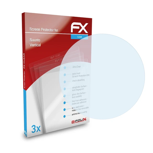 atFoliX 3x Screen Protection Film for Suunto Vertical Screen Protector clear