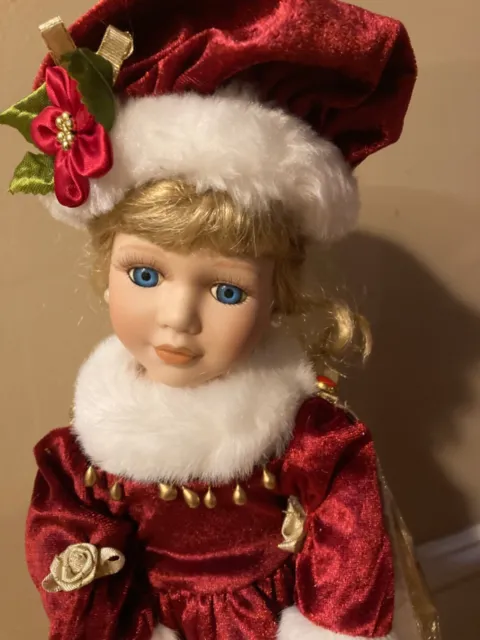 The Heritage Signature Collection Christmas Porcelain Doll 2