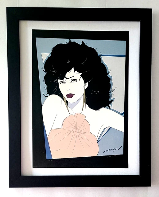 Patrick Nagel + Beautiful + Signed Print + Framed Patrick Nagel + Beautiful + Signed Print + Framed