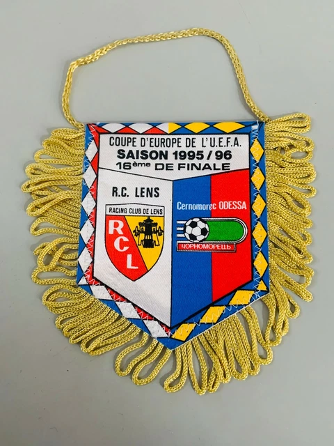 Fanion RC Lens Vs Avenir Beggen Coupe UEFA 1995-1996 - Football Pennant Vintage