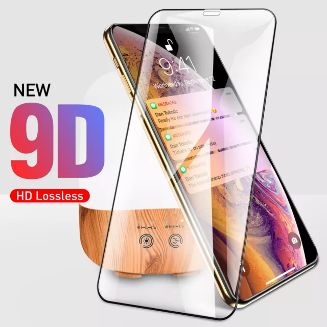 9H 9D Screen Protector Tempered Glass Film For iPhone XS Max XR X 8 7 6s Plus AU