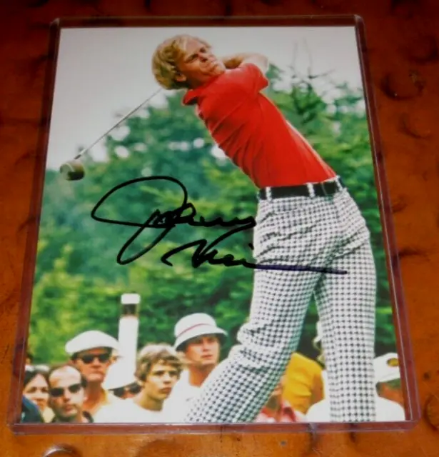 Johnny Miller signed autographed photo PGA Pro Golfer Hall of Famer