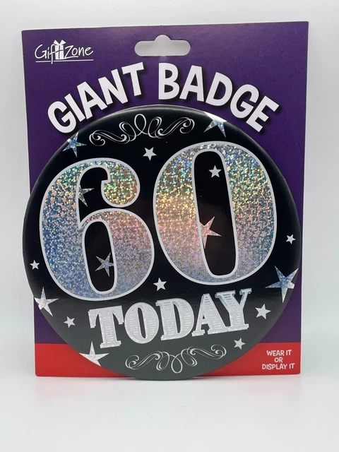 Insignia gigante de 60 cumpleaños