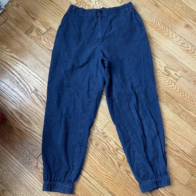 Blue Blue Japan - Indigo-Dyed Tapered Pleated Linen Trousers - Blue Size 2
