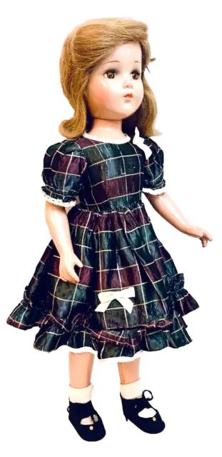 Arranbee 1940's Vintage Nancy Lee 21" All Composition Doll In Gorgeous Outfit 3