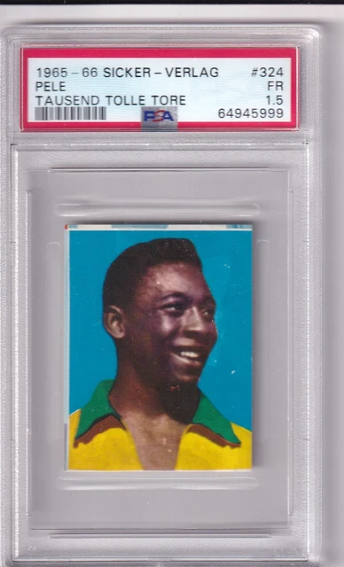 1965-66 Sicker Édition Numéro 324 Pele Mille Magnifique Tore PSA 1,5