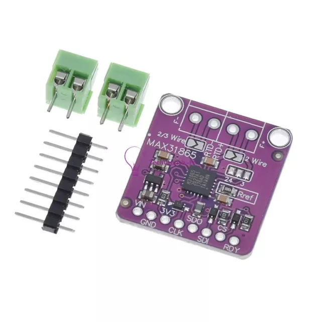 MAX31865 PT100 to PT1000 RTD To Digital Converter Board for Temperature Sensor