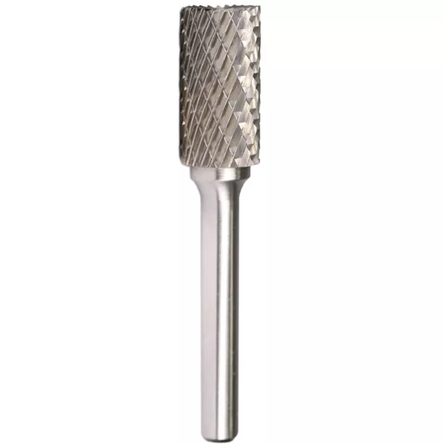 SB-5 Tungsten Carbide Burr Rotary File Cylinder Shape Double Cut with 1/4''Sh...