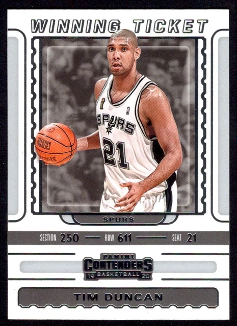 2019-20 Panini Contenders Winning Ticket Tim Duncan San Antonio Spurs #23