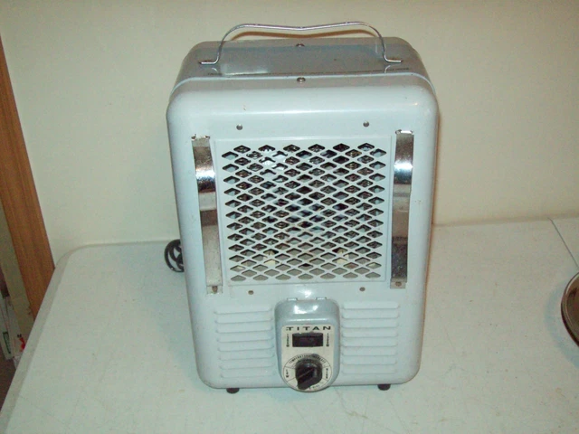 VINTAGE TITAN ELECTRIC fan Heater model T760B1 tested and working American  made $15.00 - PicClick