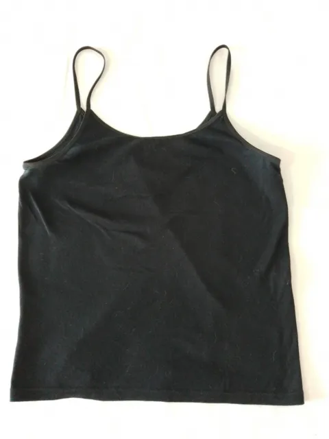 Ladies Vest Top Secret Possessions Size 14-16 Spaghetti Straps Black 10948