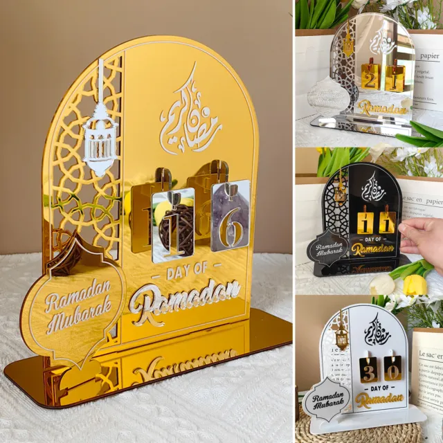 Acrylic Ramadan Countdown Calendar Gifts Day of Ramadan Calendar Mubarak Islam