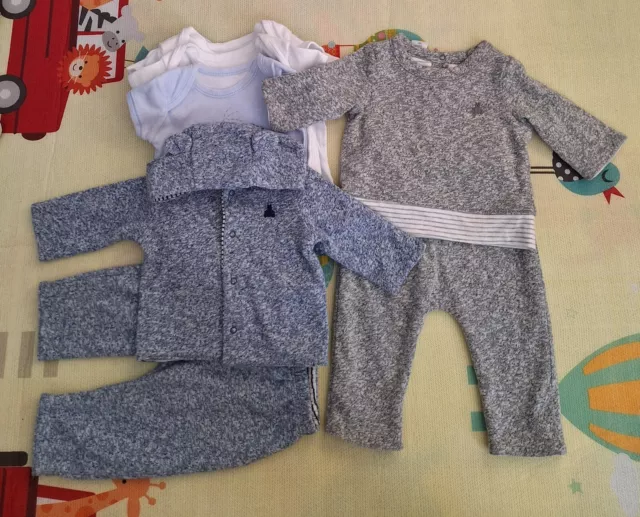 Gap Baby Boy Bundle Reversible Sets X2 Jacket, Trousers, Jumper. Size 0-3 Months