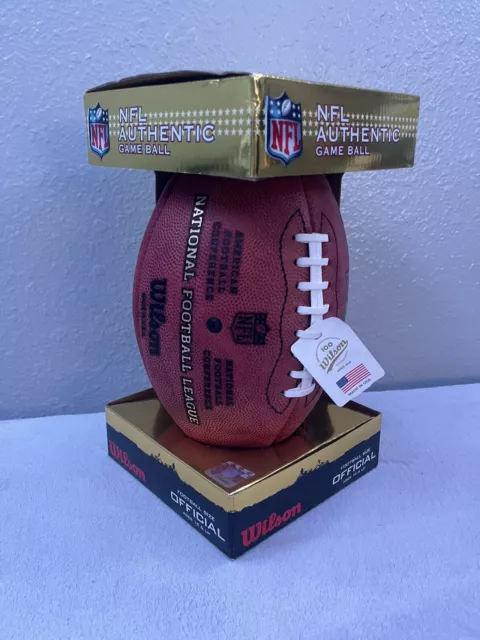 SIGN! Wilson F1100 The NFL Game Football “The Duke” (read Description)
