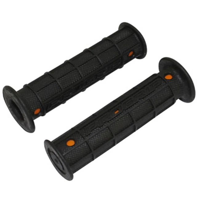 Poignées Progrip 732 Pour Scooter - Double Densité, Rouge-Noir, Longueur 125 Mm (Paire)