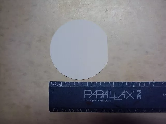 3 Coors, SuperStrates 996 Alumina Ceramic Substrate Grade 3 Inch Dia. x 0.025