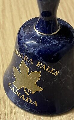 Niagara Falls Porcelain Bell Maple Leaf 🍁 Canada 🇨🇦 2