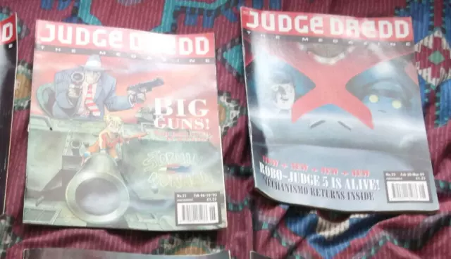 Judge Dredd Megazine issues 21 - 30. 1993