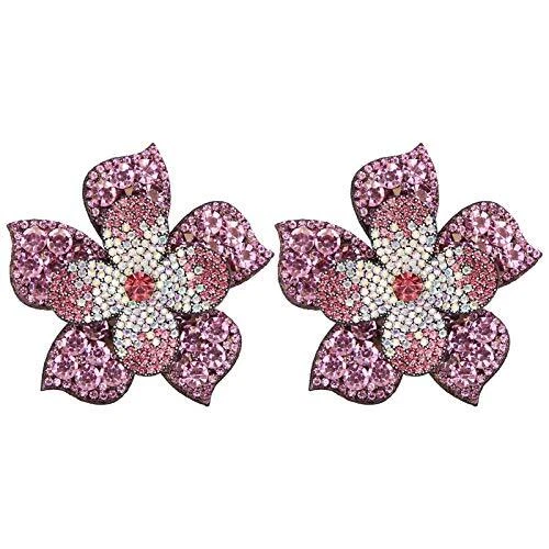 FikaLife 2Pcs Crystal Rhinestones Applique Shining Exquisite Portable on Patc...