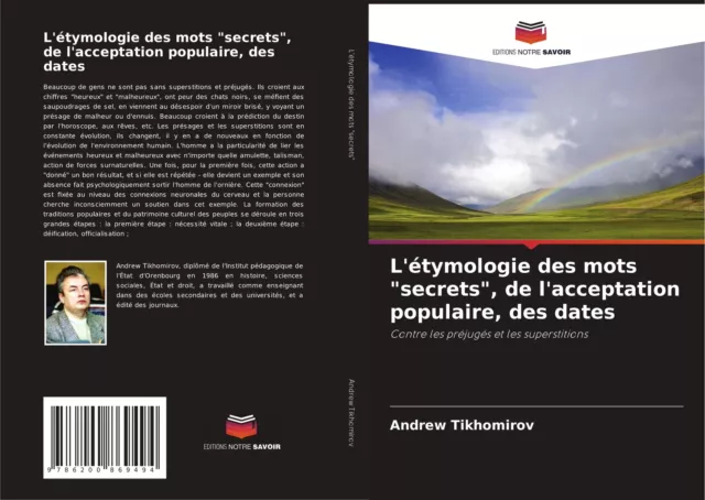 L'étymologie des mots secrets , de l'acceptation populaire, des dates Tikhomirov