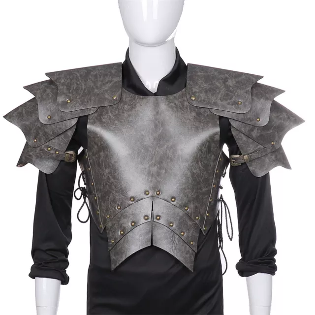 Medieval Retro Knight Breastplate Halloween Cosplay Costume Shoulder Chest Armor