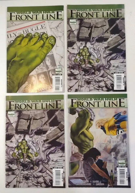 World War Hulk: Front Line #1 3 3 5 Lot (2007 Marvel Comics) Sentry Cover